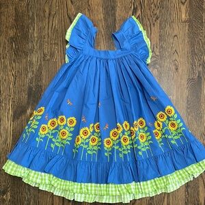 Eleanor Rose Sunflower Dress 6-7
